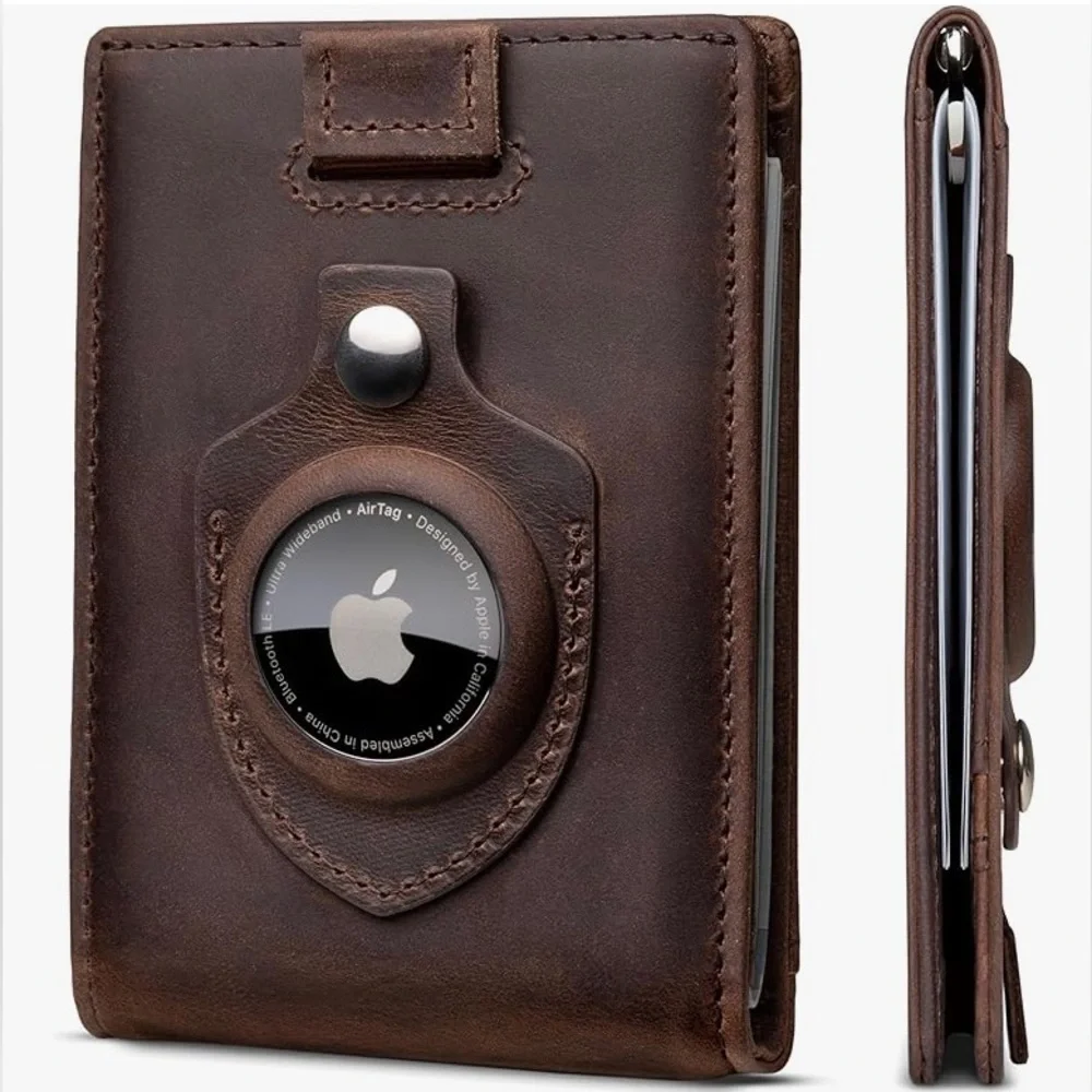 AirTag leather wallet